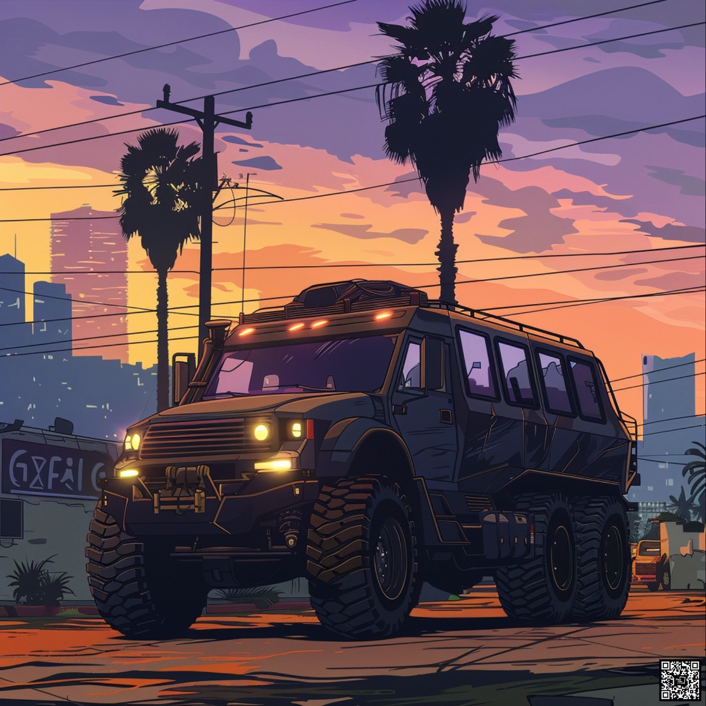 Gta illustration of utility vehicle