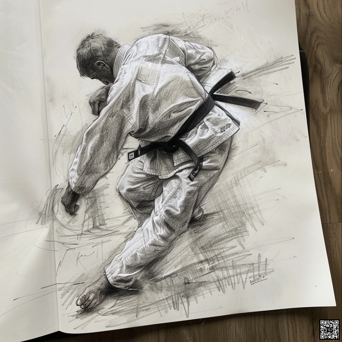 Judo diagramatic drawing