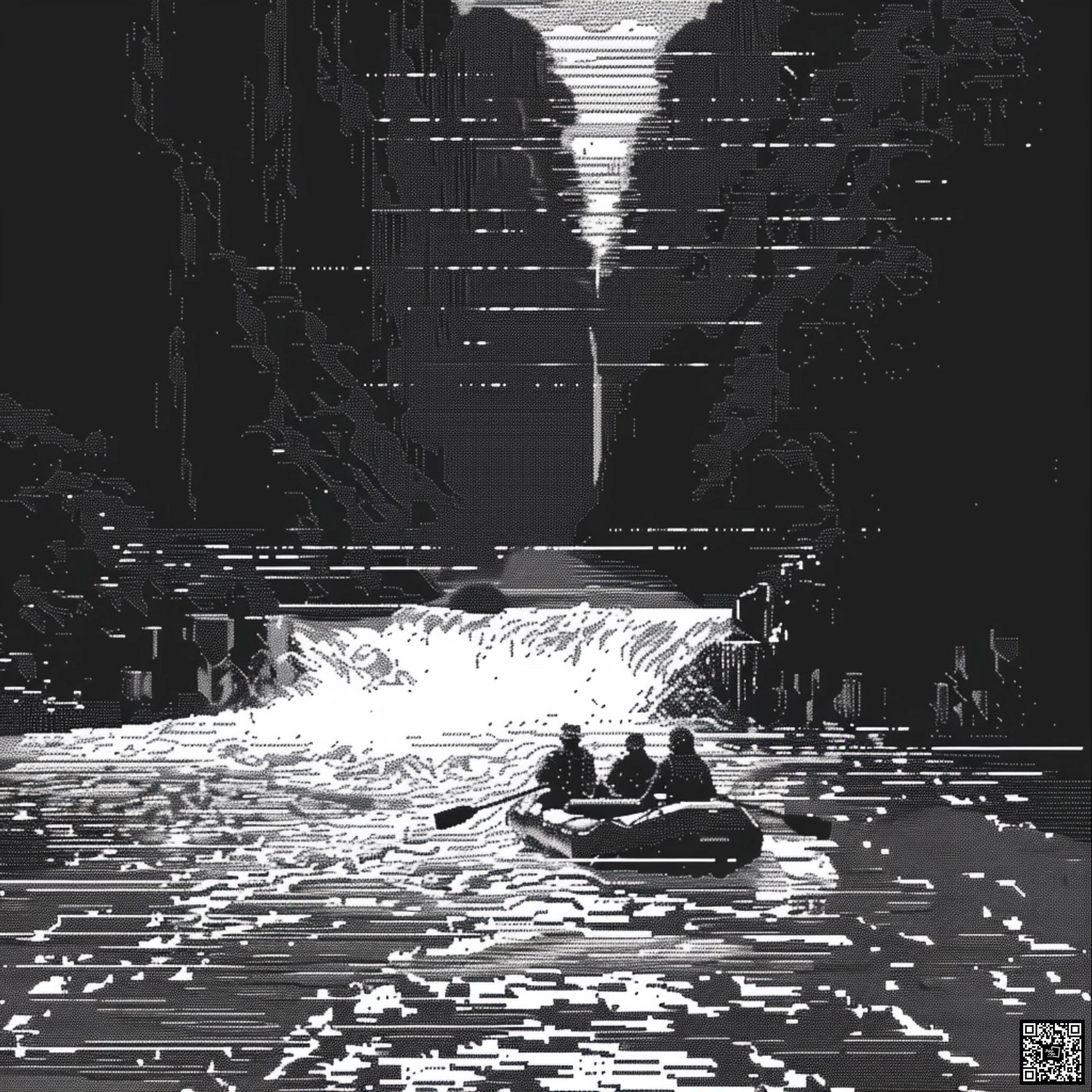 Rafting in ascii art