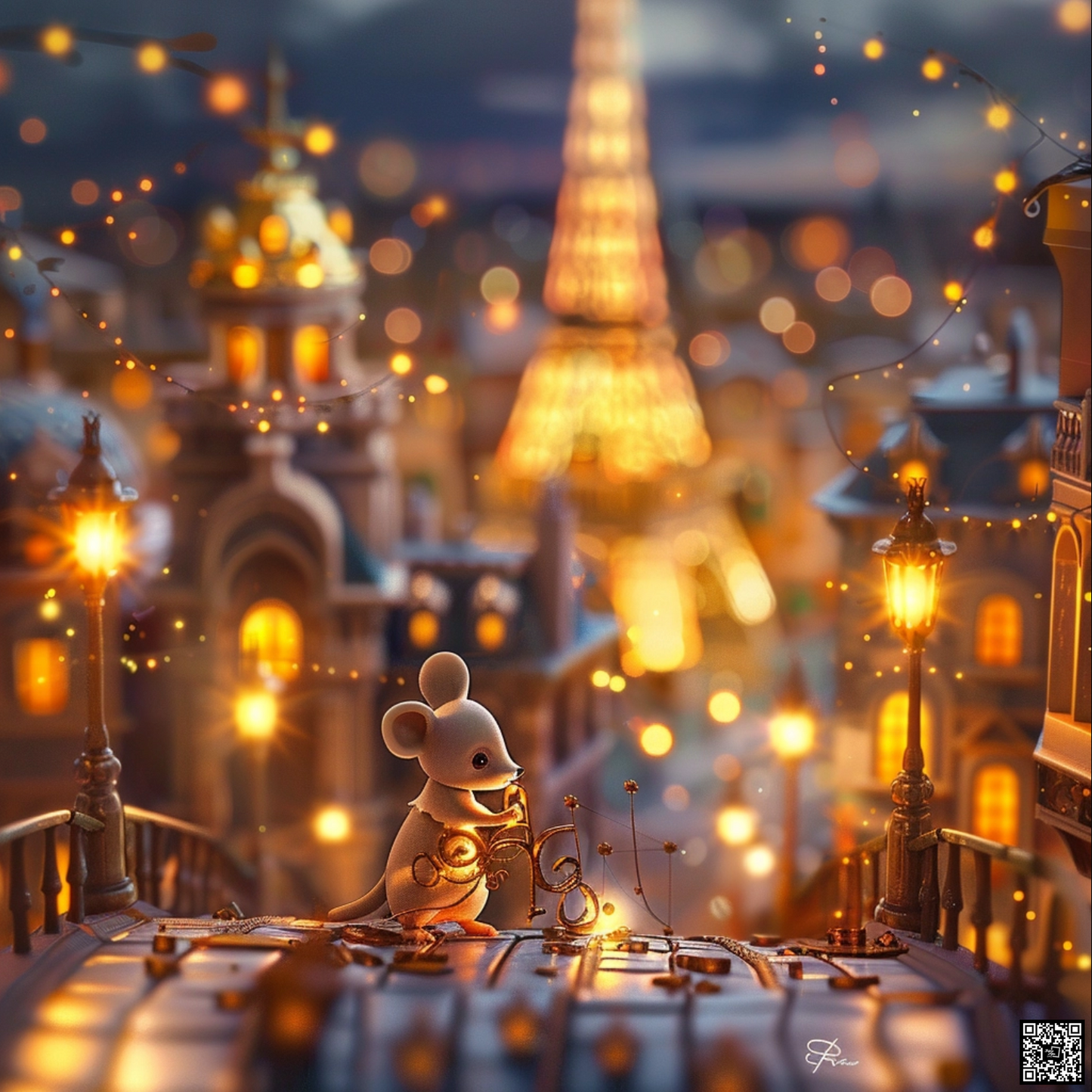 Tiny cute adorable Paris