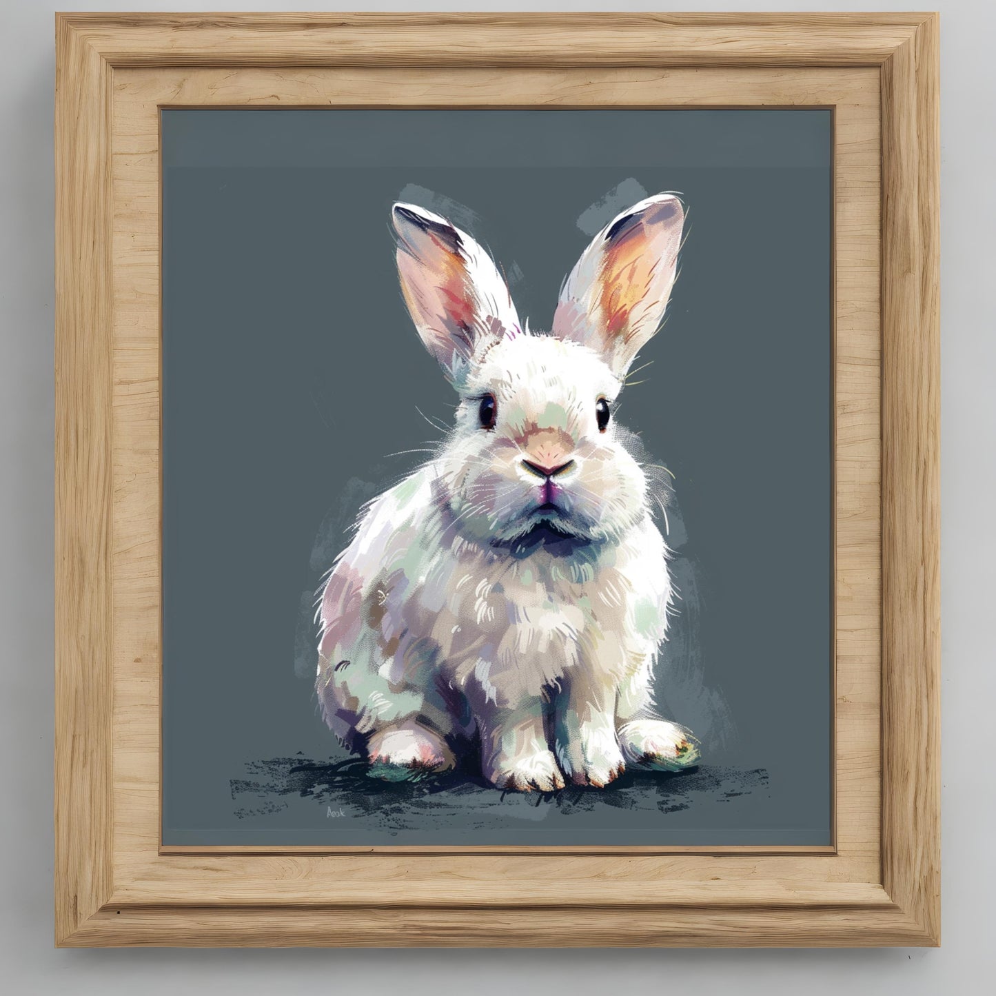 Rabbit animal in pixel art style