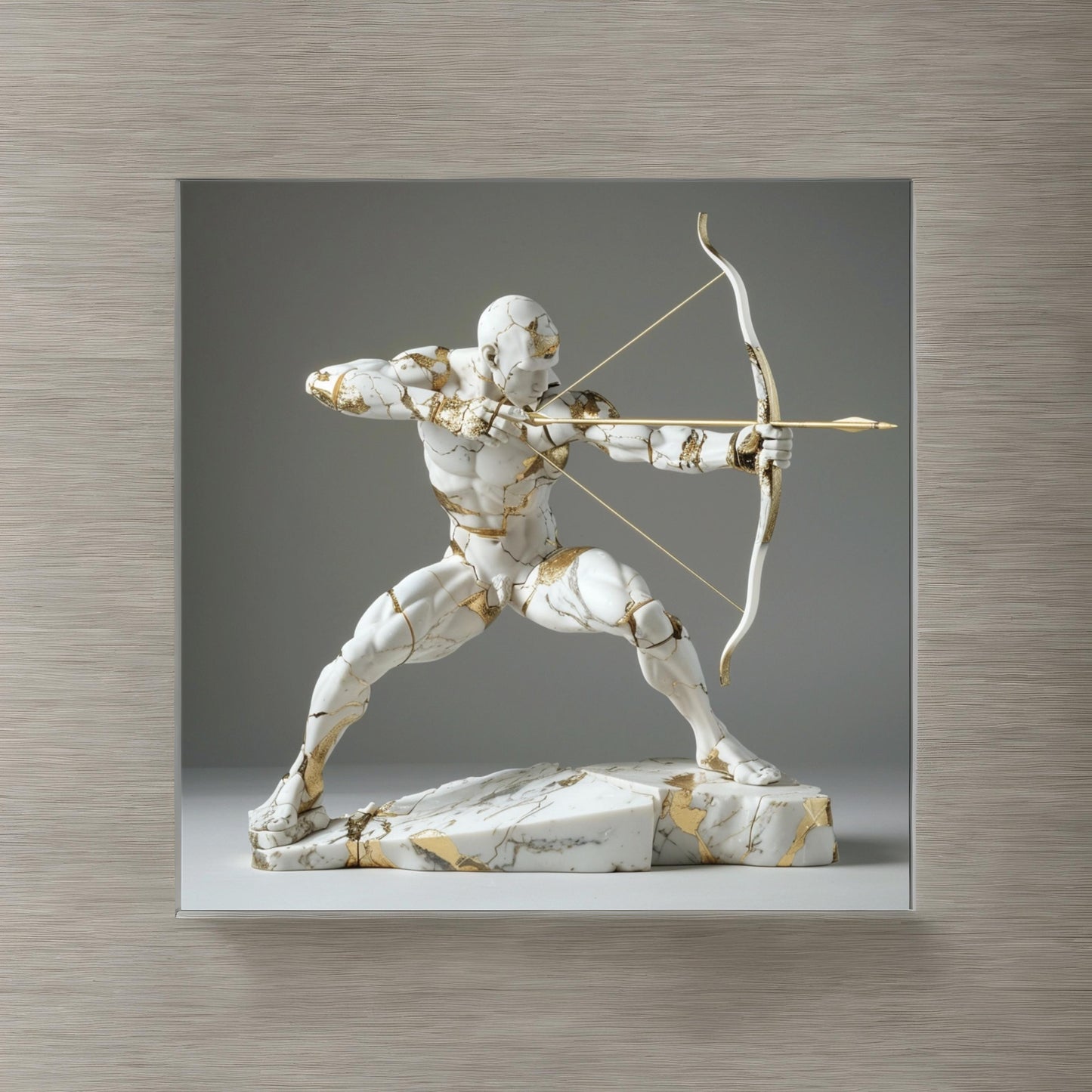 Sculpture of shooting sport Kintsugi