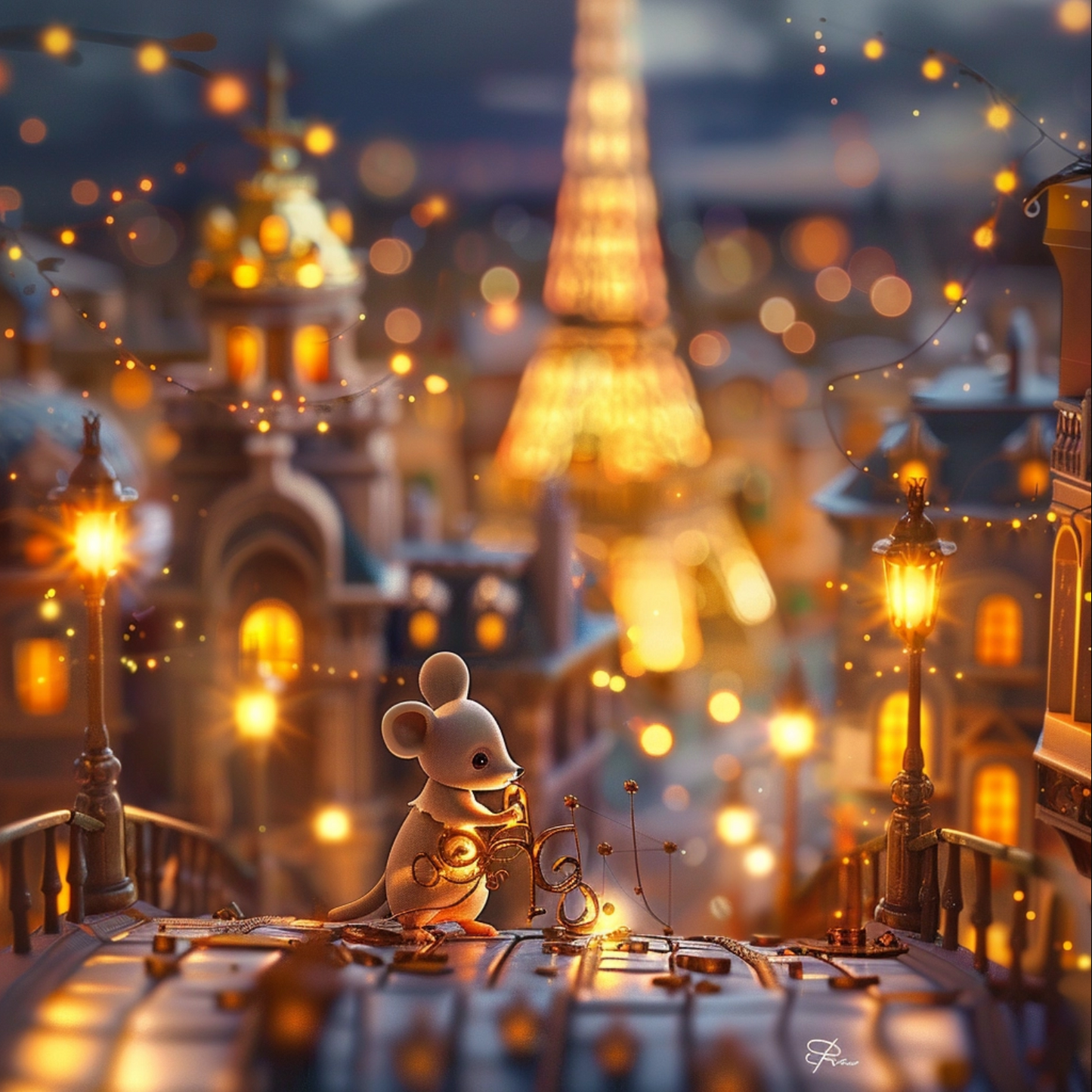 Tiny cute adorable Paris