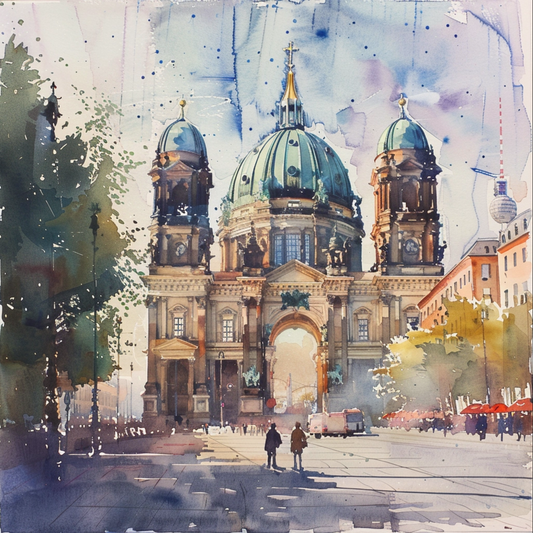 Watercolor sketch of Berlin